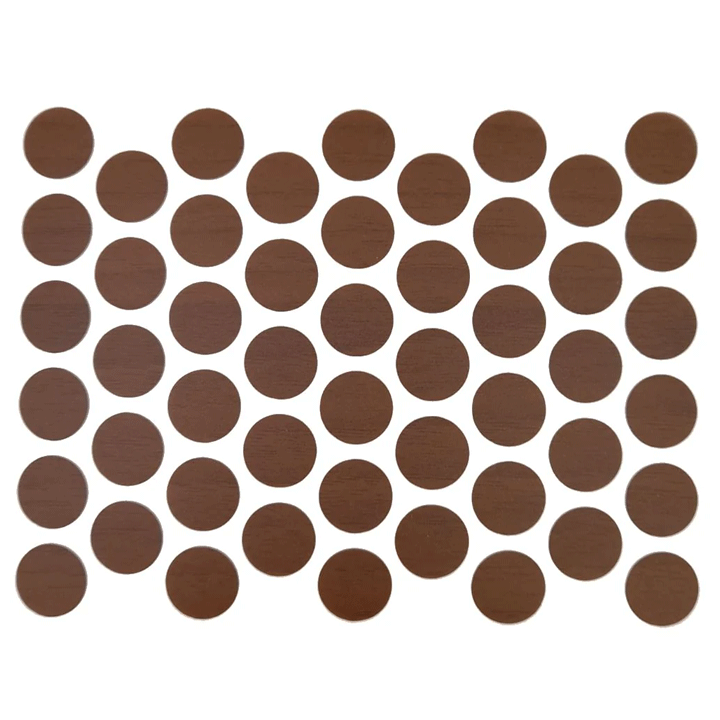 SCREW CAPS WALNUT A-7111 50PC