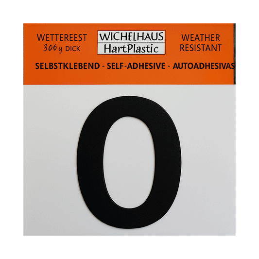 NUMBERS SELF ADHESIVE 3CM NO.0