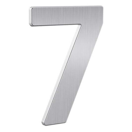 NUMBER ST/ST NICKEL 4" NO. 7