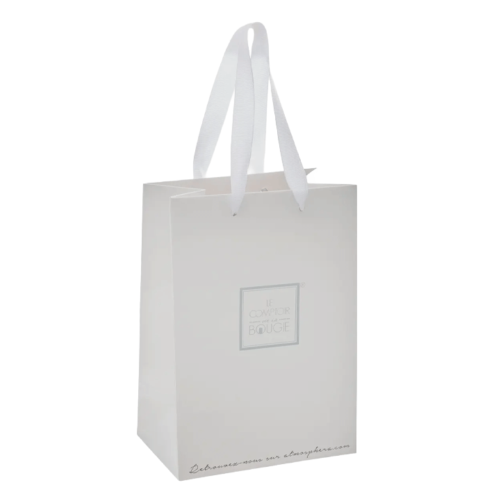 WHITE CANDLE BAG 14X9X20