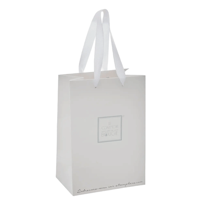 WHITE CANDLE BAG 14X9X20