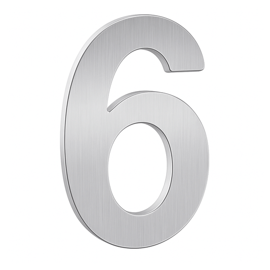 NUMBER ST/ST NICKEL 4" NO. 6