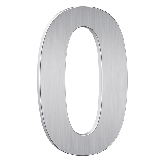 NUMBER ST/ST NICKEL 4" NO.0