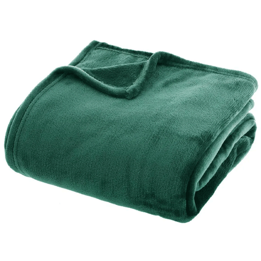 BLANKET FLANEL GREEN 180X230
