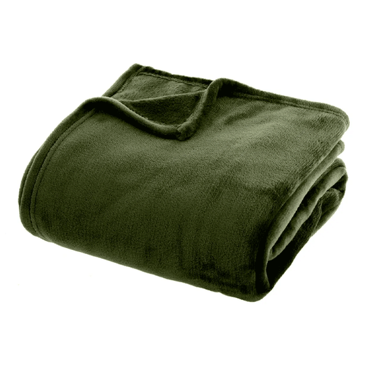 BLANKET FLANEL KHAKI 180X230