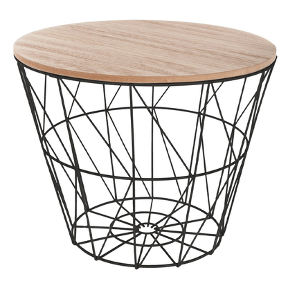 KUMI BLK MET SIDE TABLE SM