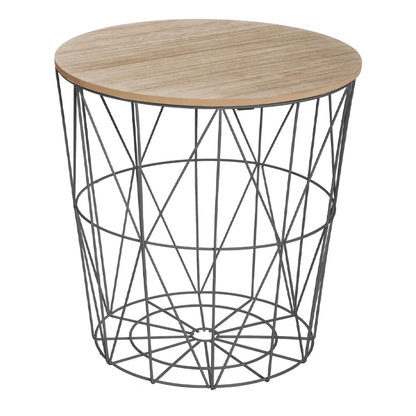 KUMI BLK MET SIDE TABLE MM