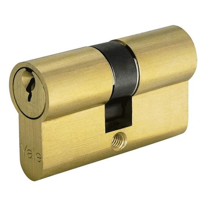 YALE Y500 CYLINDER LOCK 27-27 KD BRASS