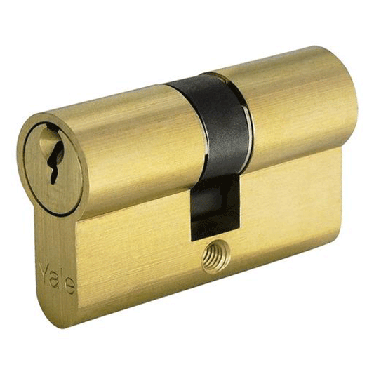 YALE Y500 CYLINDER LOCK 27-27 KD BRASS