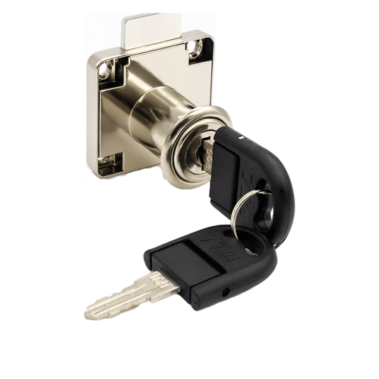 CABINET LOCK 22MM NICKEL 507-11