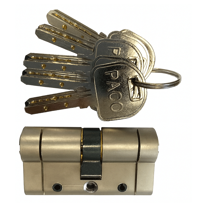 CYLINDER LOCK REPLACE AFM PACO 3200 5KEYS 40-40 NICKEL