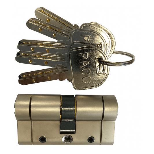 CYLINDER LOCK REPLACE AFM PACO 3200 5KEYS 40-40 NICKEL