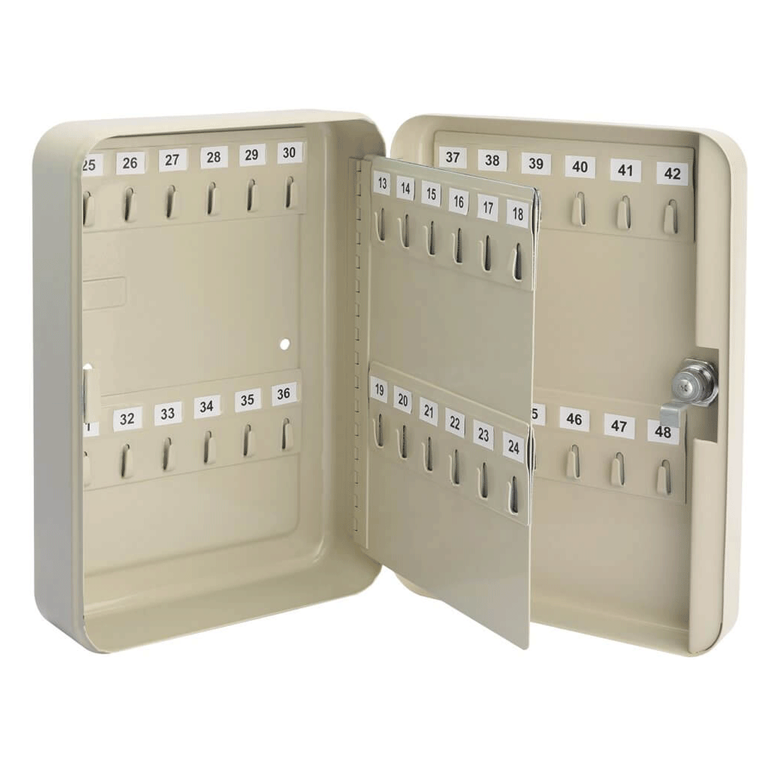 KEY CABINET 250X180X80MM 48 HOOKS