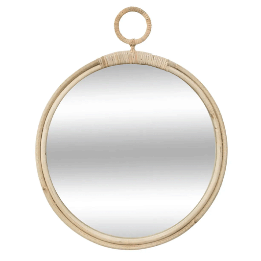 RND RATTAN MIRROR CAROLINA D38