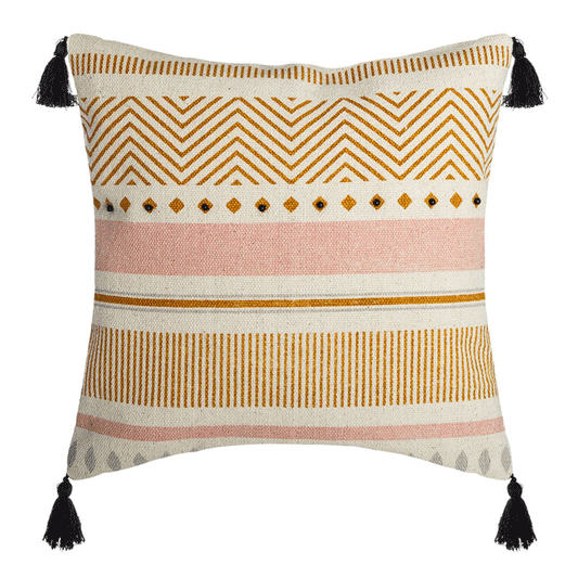 CUSHION COV STRIPE PEARL 40X40