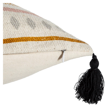 CUSHION COV STRIPE PEARL 40X40