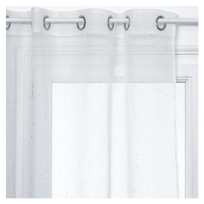 3D NET CURTAIN DOT WH 140X240