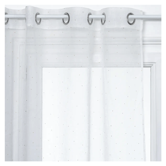 3D NET CURTAIN DOT WH 140X240