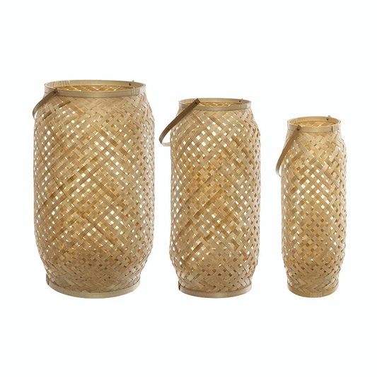SET X3 BAMBOO LANTERNS