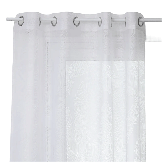 NET CURTAIN LEAF WH 140X240