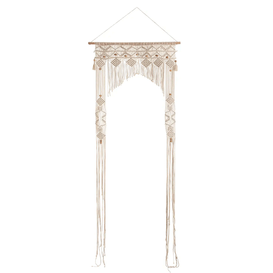 CURTAIN ARCH MACRAME  90X200