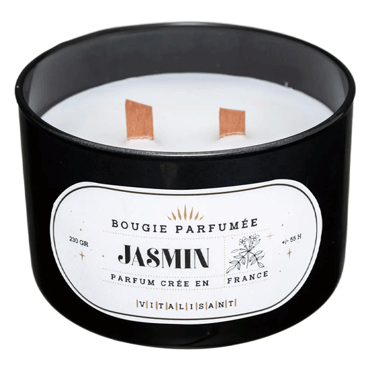 SNOW JASM GLASS CANDLE 470G