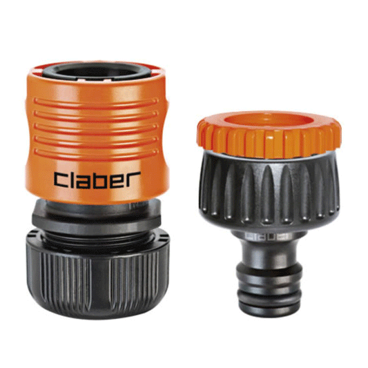 SET WITH TAP CONNECTOR 3/4" AND AUTOMATIC COUPLING 1/2"