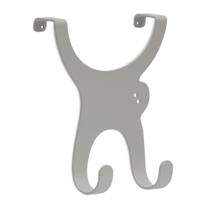 DOOR HOOK DOUBLE MONKEY H&C PP 48G 4ASS CLR 20X11X8,5CM 4MM TOC