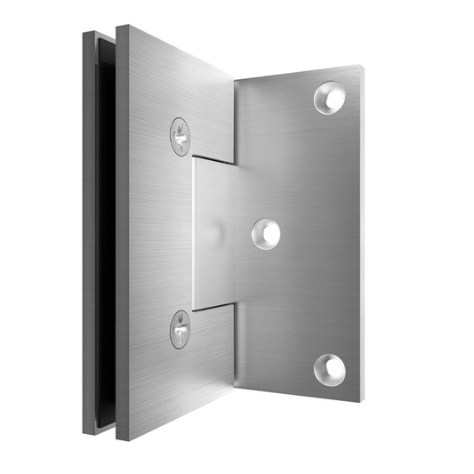 GLASS HINGE NICKEL MATT 18MM