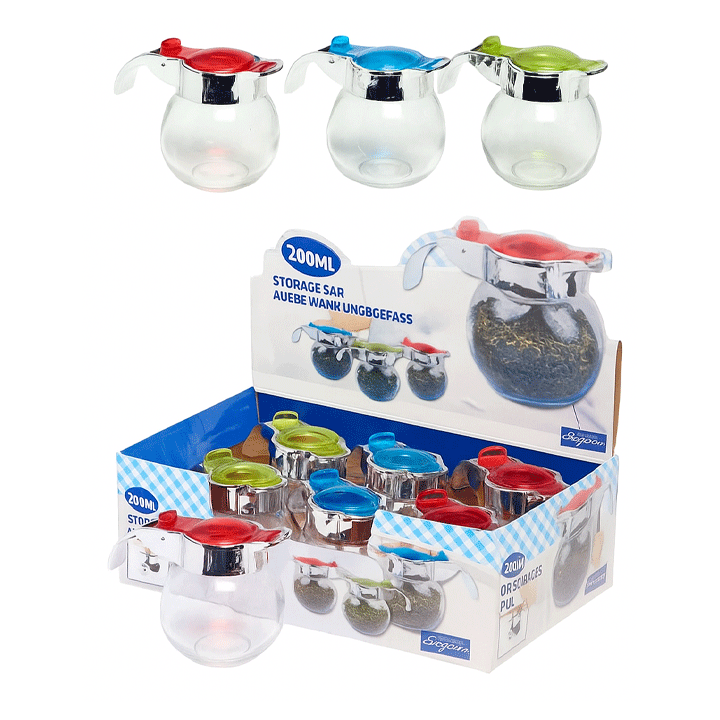STORAGE JAR 200ML 3ASS