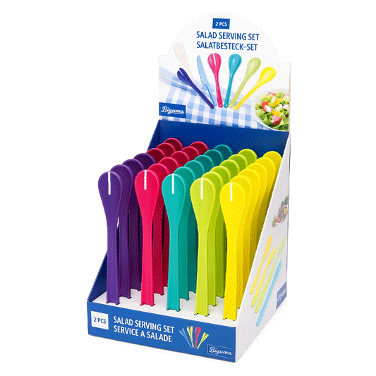 SALAD SPOON&FORK 30CM