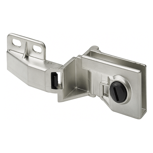 GLASS HINGES NICKEL MATT