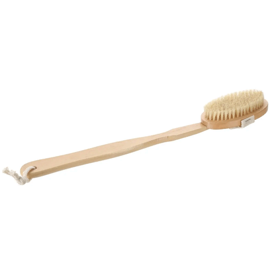 BRUSH ON WOOD HANDLE