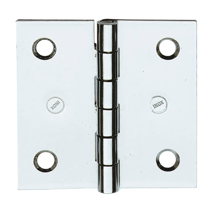 BUTT HINGE DOOR WITH PIN 3 1/2X3 1/2 NICKEL MAT 2PCS