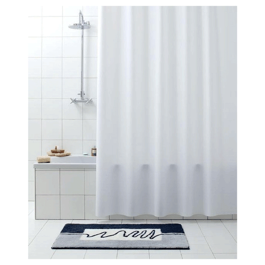 SHOWER CURTAIN PEVA TEVERE WHITE