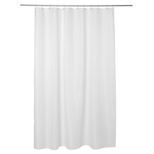 SHOWER CURTAIN HONEY COMB WHITE 180X200