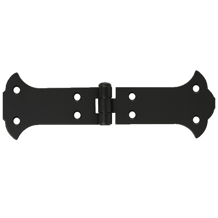 HINGES SHAPED 135X46X2MM BLACK