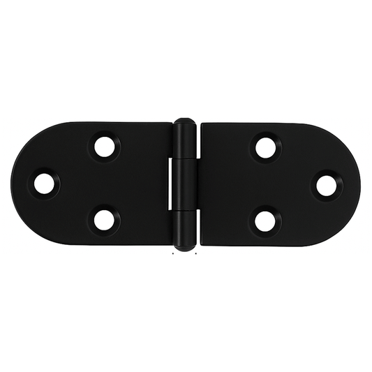 HINGES SHAPED 80X30X1.5MM BLACK