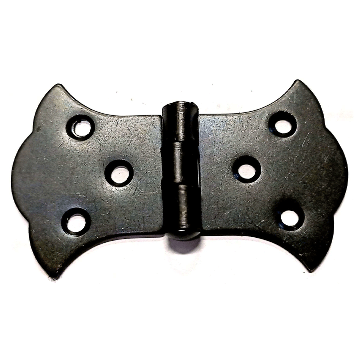 HINGES SHAPED 85X50X1.5MM BLACK