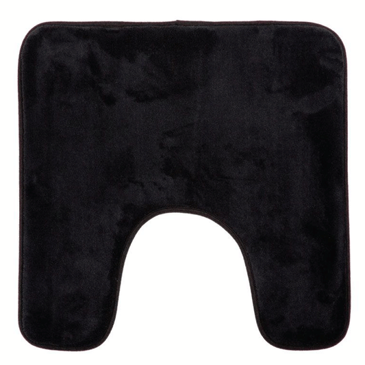 SOFT USHAPE TOILET MAT 48X48 BLACK