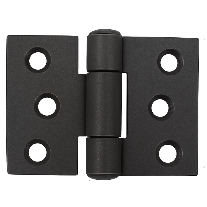 HINGES RECTANGULAR 53X40X2MM BLACK