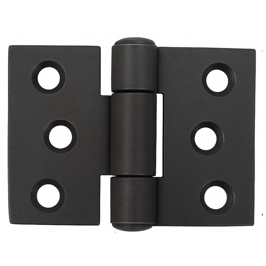 HINGES RECTANGULAR 53X40X2MM BLACK