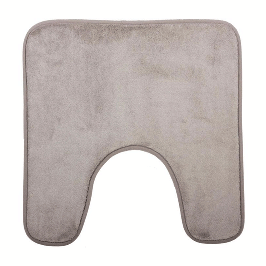 SOFT U SHAPE TOILET MAT 48X48 TAUPE