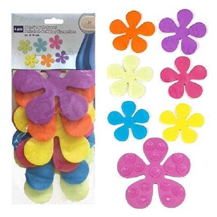 NON SLIP BATH FLOWERS