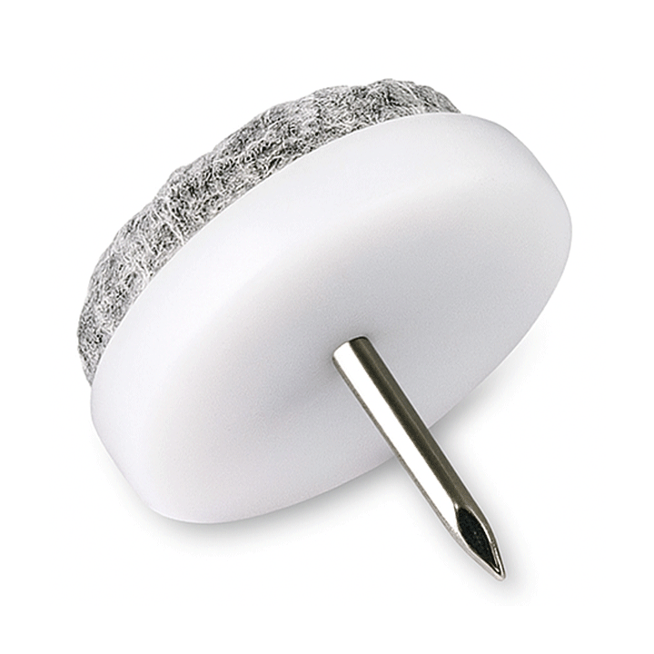 FELT-GLIDERS-PIN GREY 8 20MM