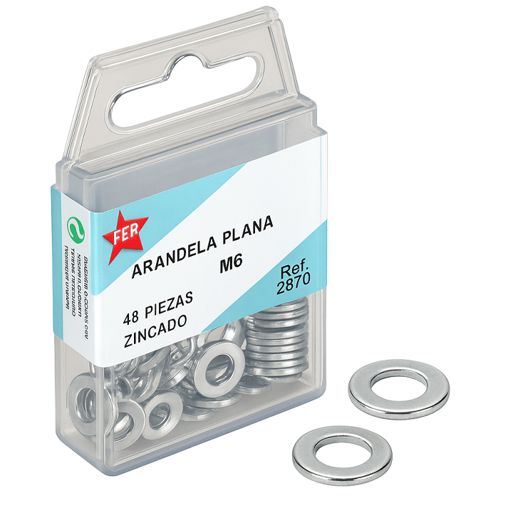 WASHERS M6 43PCS