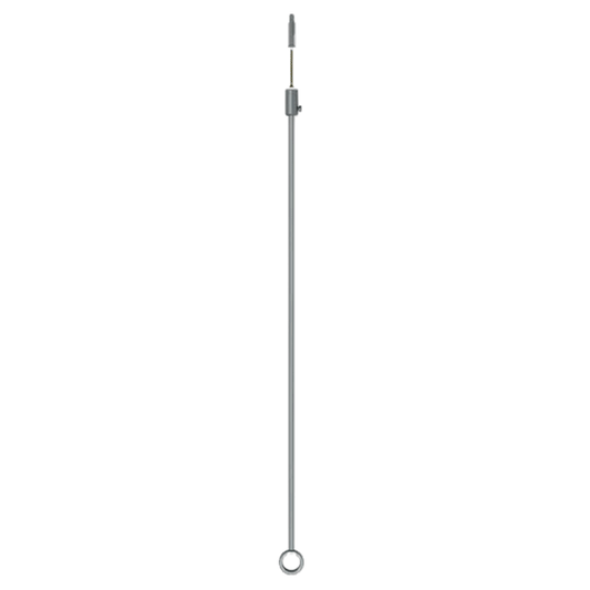 CEILING CURTAIN ROD SUPPORT CHROME PLAST
