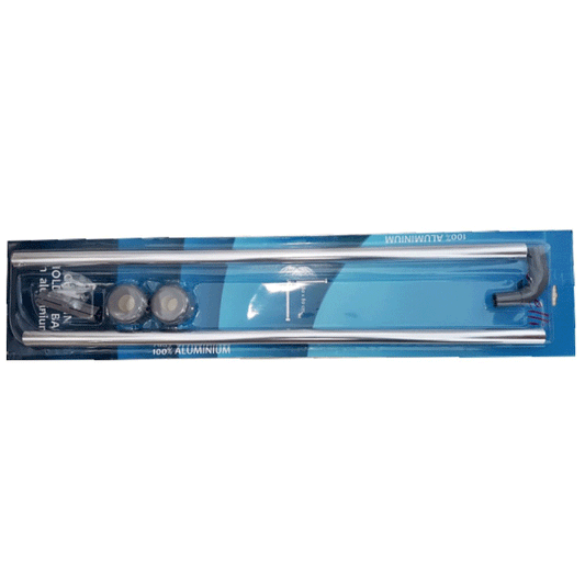 SHOWER CURTAIN ROD U SHAPED NICKEL 80X80 RAVELLI