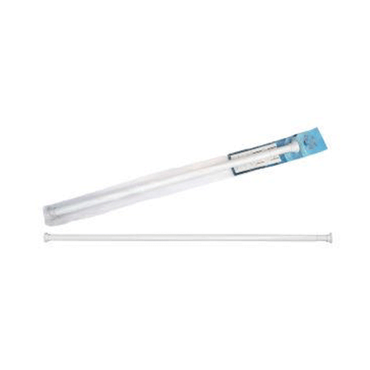 SHOWER CURTAIN ROD WHITE 125-225 RAVELLI