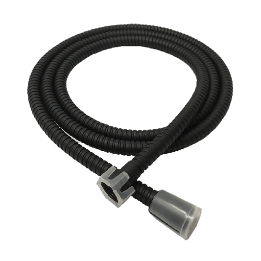 SHOWER HOSE 1/2X1/2X200CM METAL BRASS BLACK MAT FINISH